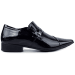 Sapato Social Jota Pe Em Couro Verniz Preto Original 77704 Preto