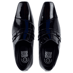 Sapato Social Jota Pe Em Couro Verniz Preto Original 77704 Preto