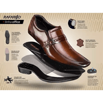 Sapato Social Rafarillo Em Couro Preto Original Kit 4x1 Preto