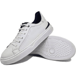 Tênis Casual Masculino Dublin Laroche Em Couro Branco Oferta Branco