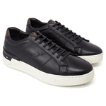 Tênis Casual Masculino Jota Pe Couro Pelica Original 83201 Preto/Branco