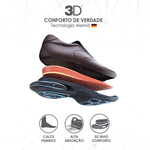 Tênis Masculino Jota Pe 3D Powerligh Couro Pelica Original Preto
