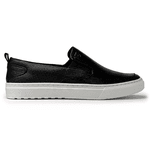 Tênis Slip On Masculino Laroche Casual em Couro Preto 07331 Preto