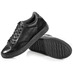 Tênis Masculino Couro Rafarillo Altura Fly Alth 58051 Preto Aumenta Altura