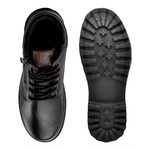 Bota Coturno Masculina Cano Médio Couro Preto Marrom Laroche Preto