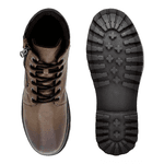 Bota Masculina Coturno Preto Marrom Modelo Com Zíper Laroche Chocolate