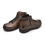 Bota Masculina Couro Legitimo Marrom Coturno Vacanza Laroche Marrom
