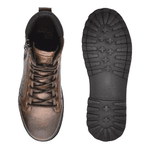 Bota Masculina Couro Legitimo Marrom Coturno Vacanza Laroche Marrom