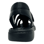 Sandália Masculina Pipper Preto Em Couro Pelica Adulto 54606 Preto