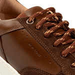 Tênis Sneakers Masculino Bavarone Horus Ref.:11003 Café/Branco