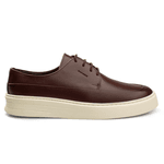 Tênis Sneakers Masculino Bavarone Evoque Ref.: 3304 Café/Branco