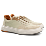 Tênis Sneakers Masculino Bavarone Taycan Ref.:35009 Off White/Branco