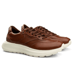 Tênis Sneakers Masculino Bavarone Greene Ref.:58001 Café/Branco