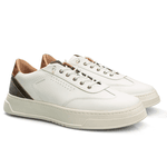 Tênis Sneakers Masculino Bavarone Horus Ref.:11001 Branco/Branco