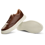 Tênis Sneakers Masculino Bavarone Horus Ref.:11001 Café/Branco