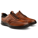 Sapato Masculino Pipper Alten Calce Fácil Ref.:55171 Havana
