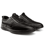 Sapato Masculino Pipper Alten Calce Fácil Ref.:55171 Preto