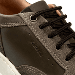 Tênis Sneakers Masculino Bavarone Horus Ref.:11003 Cinza/Branco
