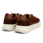 Tênis Sneakers Masculino Bavarone Horus Ref.:11001 Café/Branco