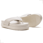 Sandalia Chinelo Papete Feminina Asa Delta Flat Plataforma Dani Branca