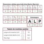 Cadeira De Banho Jaguaribe Big Até 130 Kg