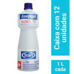 ALCOOL 70% 1L START - Caixa Com 12 Unidades