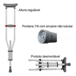 Muleta Axilar 3 em 1 Hidrolight SC602 