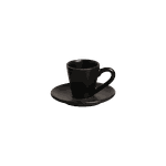 Conjunto 6 Xicaras Cafe C/ 6 Pires Stone Black