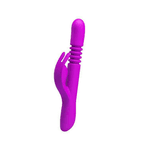 Vibrador Rotativo vai e vem DONAHUE Ponto G e Clitóris Roxo