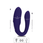 Vibrador Para Casal Recarregável Viviana SI (6921) - Roxo