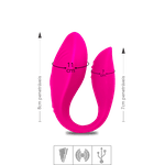 *Vibrador Para Casal Ela App SI (7388) - Rosa