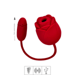 Estimulador Recarregável Formato de Rosa Immortal Flower SI (7516) - Vermelho