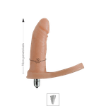 Anel Companheiro 10x10cm Com Vibro Acaso (SS001F-14322 - ST850) - Bege