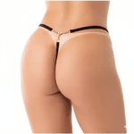 Calcinha Secreta (ID1122) - Branco c/ Preto