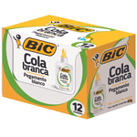 Cola Branca Bic 40g Com 12 Unidades