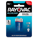 Bateria Rayovac Alcalina 9v