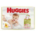 Fralda Huggies Natural Care Com Xtra-care m - 32 Unidades