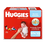 Fralda Huggies Supreme Care Com Xtra-flex Rn - 18 Unidades