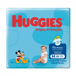 Fralda Huggies Tripla Proteção Com Xtra-protect m - 18 Unidades