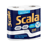 Papel Toalha Scala Plus - 2 Rolos com 60 folhas