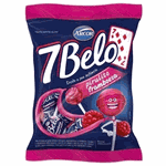 Pirulito 7 Belo Framboesa 600g