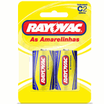 Pilha Rayovac Amarelinha Média c - 2 Unidades