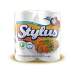 PAPEL TOALHA STYLUS C/2 ROLOS 50 TOALHAS