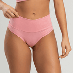 CALCINHA FIO ALGODAO - PESSEGO