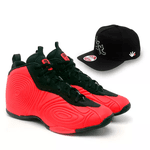 Tenis Six Street Vision - Vermelho com Preto TAMANHO ESPECIAL + Boné