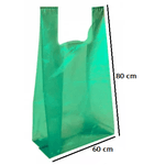SACOLA VERDE(A) 60X80 - PCTE 4 KG