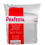 POTE RETANGULAR 0750ML PRAFESTA - PCTE 24 UNID