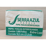 TOALHA PAPEL BRANCA EXTRA LUXO SERRAZUL - PCTE 1000 FL 