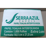 TOALHA PAPEL BRANCA EXTRA LUXO SERRAZUL - PCTE 1000 FL 