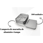 BANDEJA DE ALUMINIO MELLO - 0750ML - Cx 100 UNID